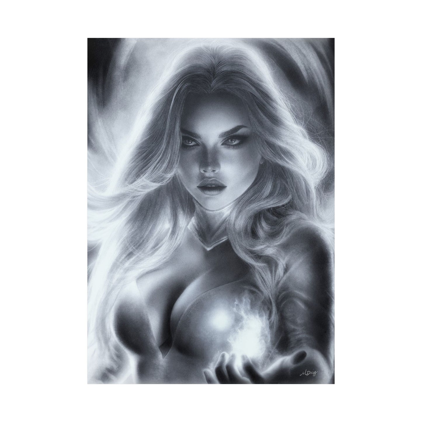 Print - Emma Frost by Michelle Dias