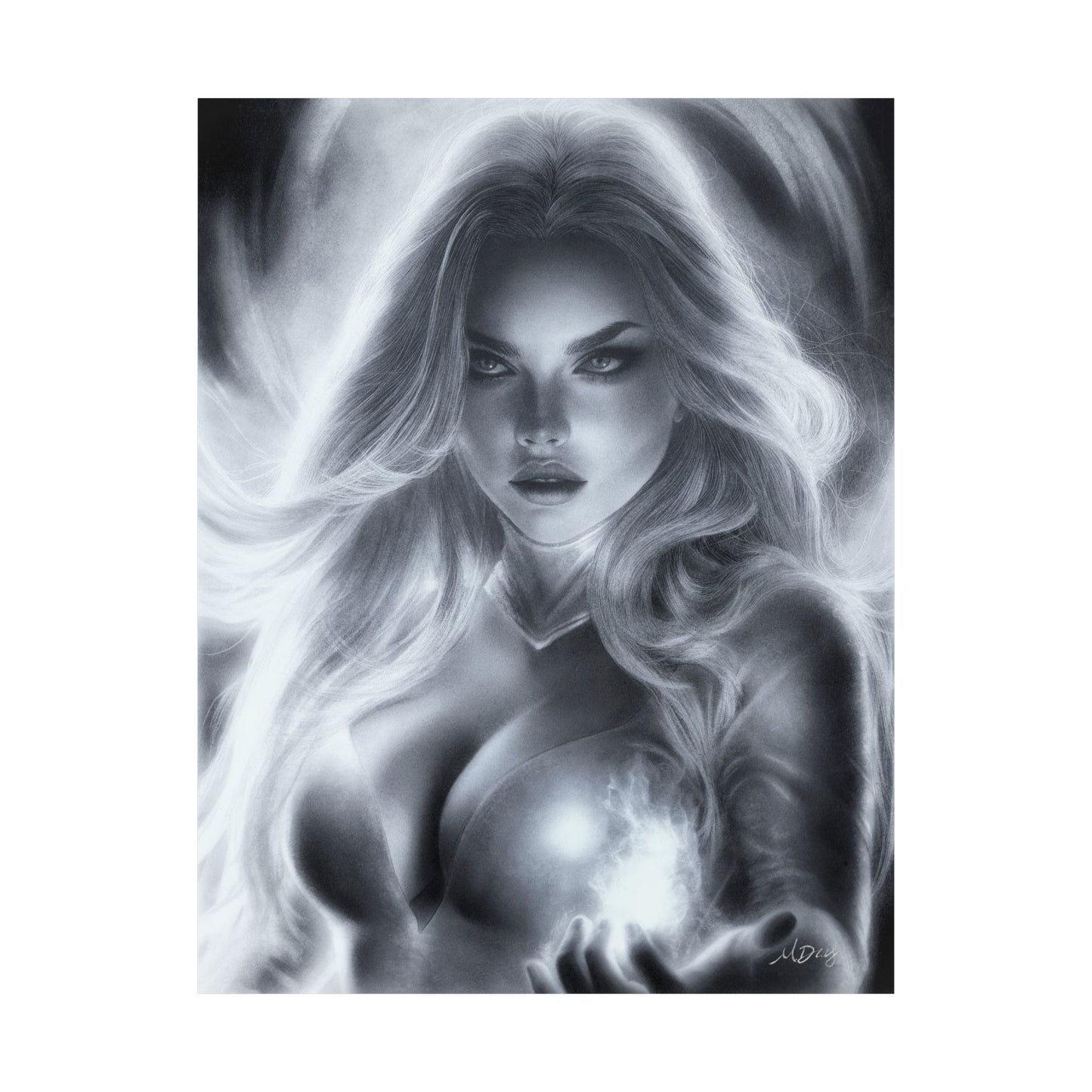 Print - Emma Frost by Michelle Dias