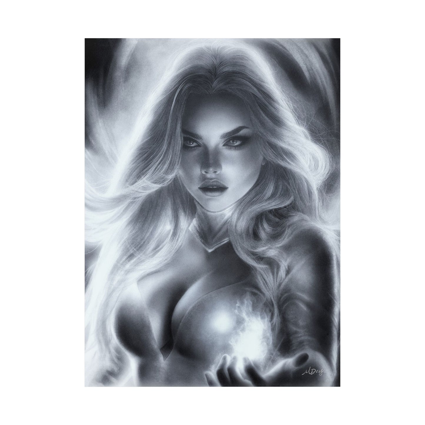 Print - Emma Frost by Michelle Dias