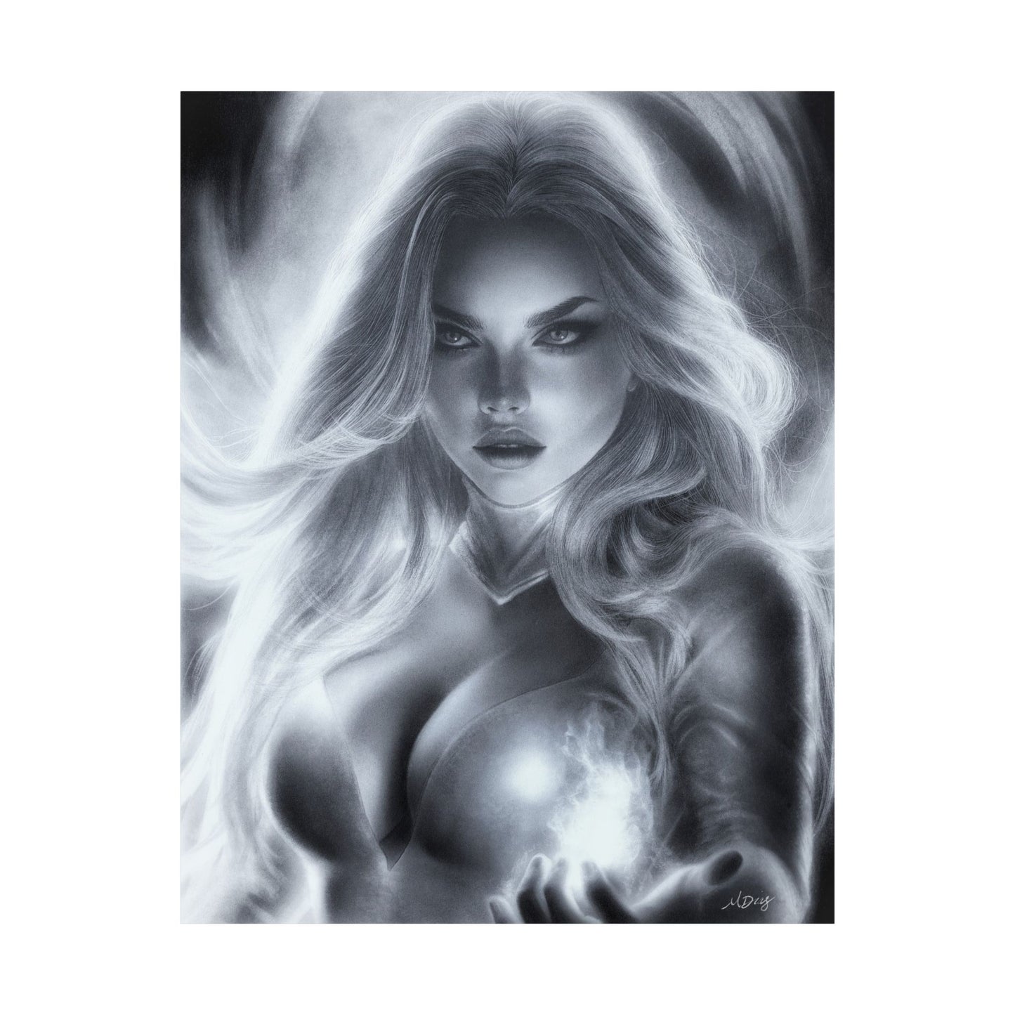 Print - Emma Frost by Michelle Dias