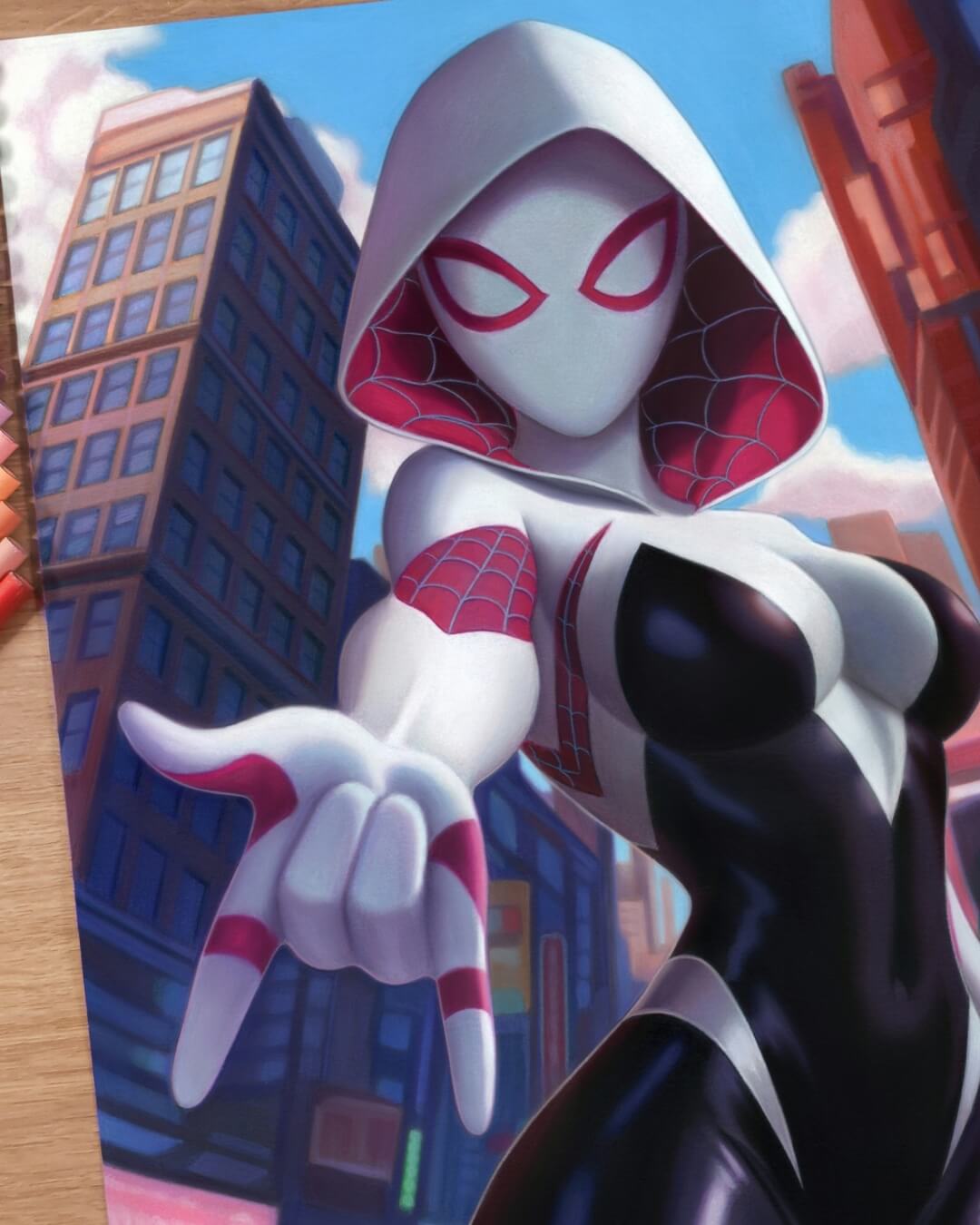 The Ghost Spider - Original Artwork by David Dias
