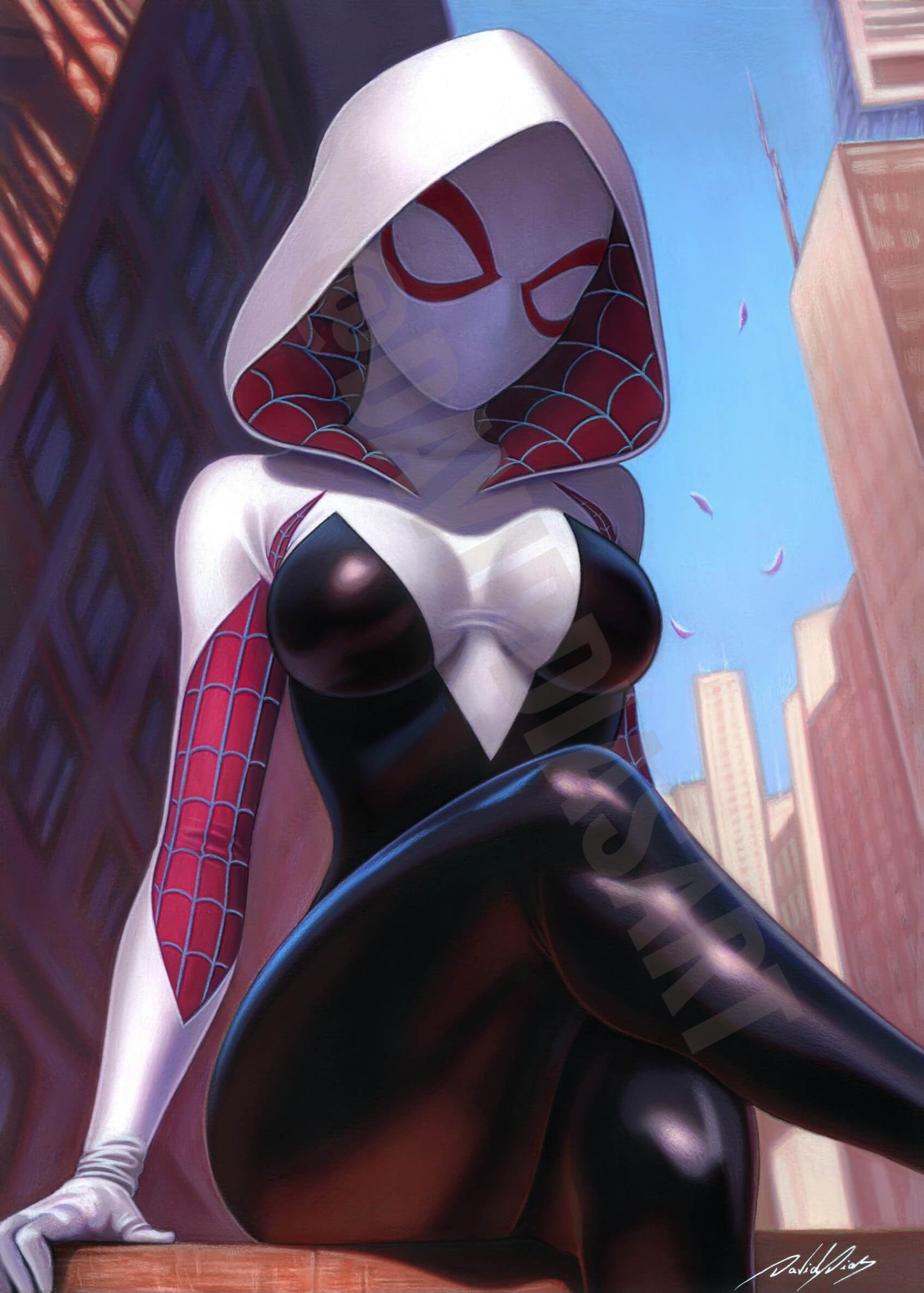 Print - Spider Gwen - Artwork by David Dias