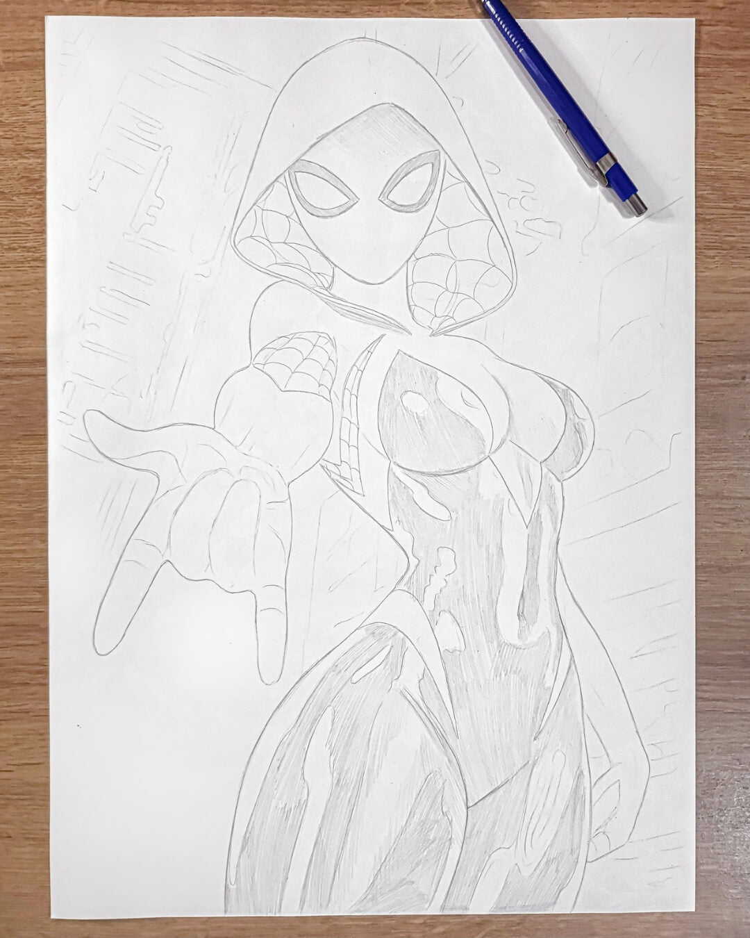 The Ghost Spider - Original Artwork by David Dias