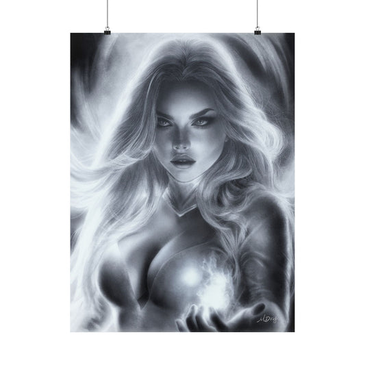 Print - Emma Frost by Michelle Dias