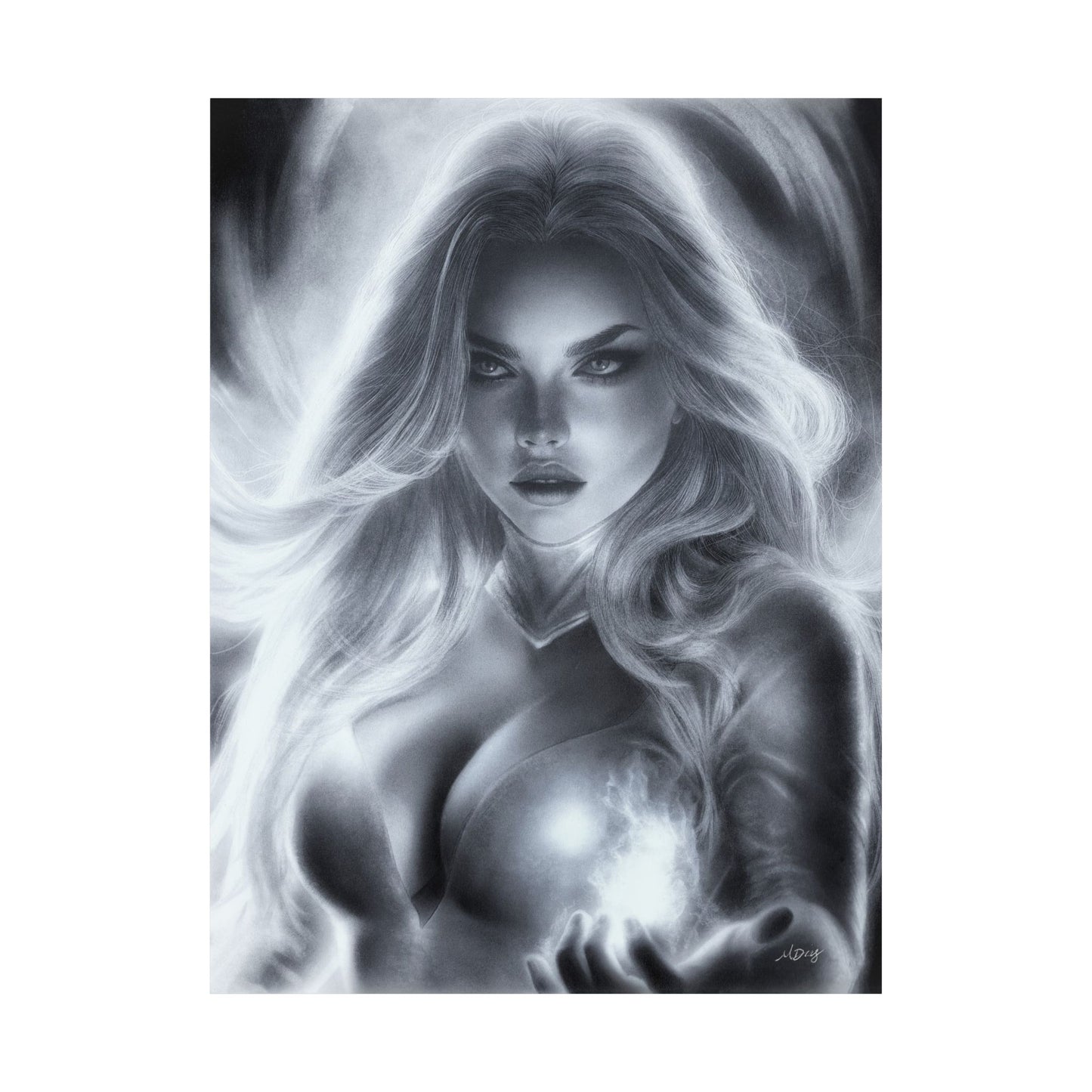 Print - Emma Frost by Michelle Dias