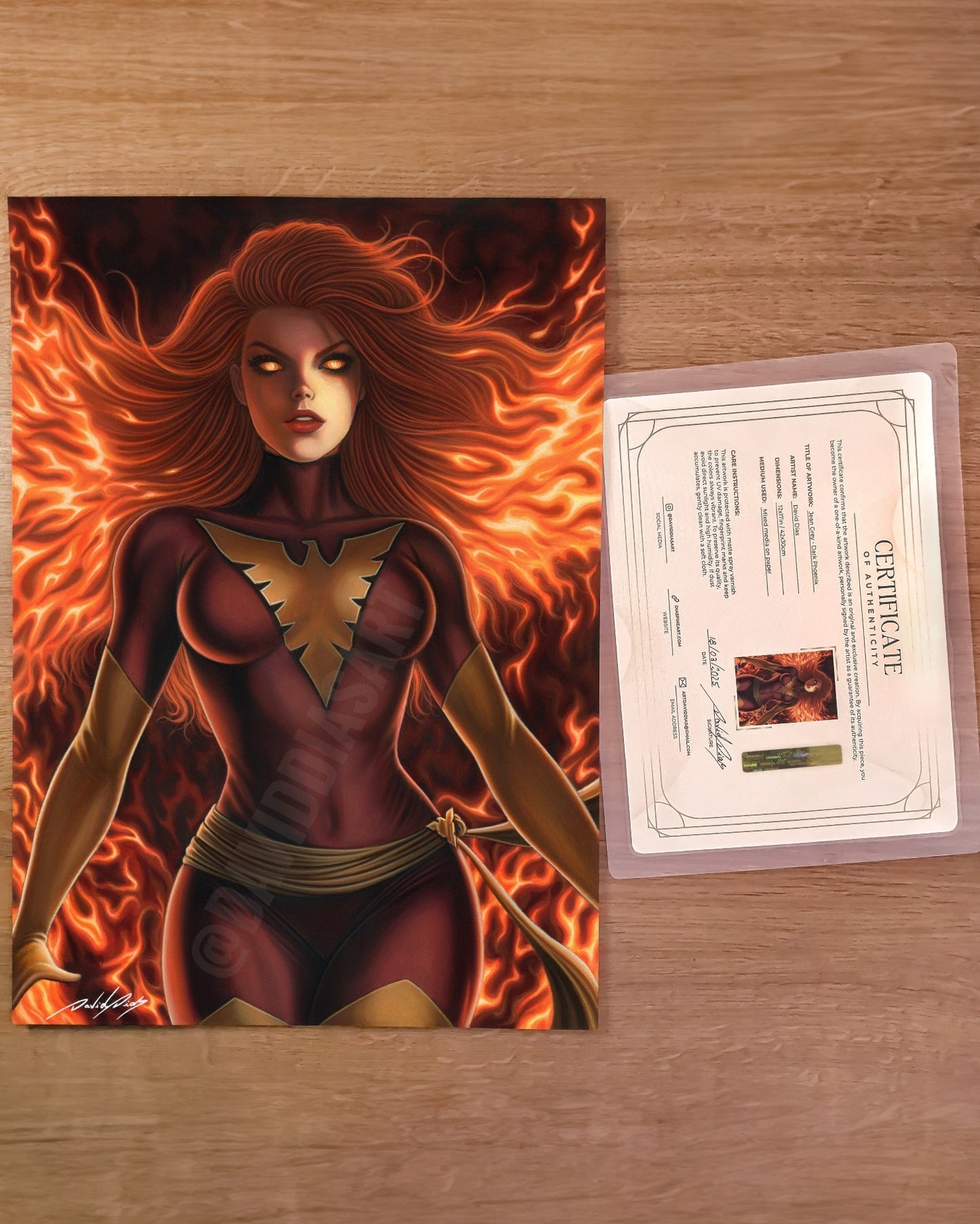 Dark Phoenix - Original Artwork by David Dias