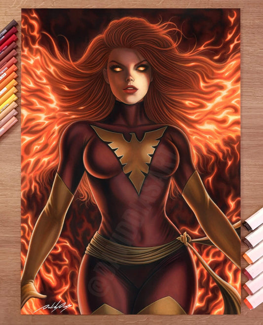 Dark Phoenix - Original Artwork by David Dias