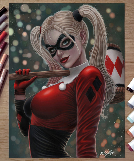 Harley Quinn - Original Artwork by David Dias