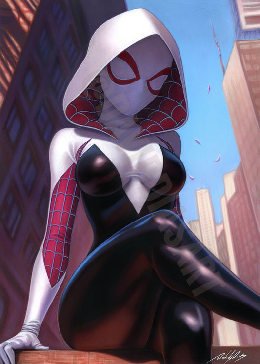 Print - Spider Gwen - Artwork by David Dias