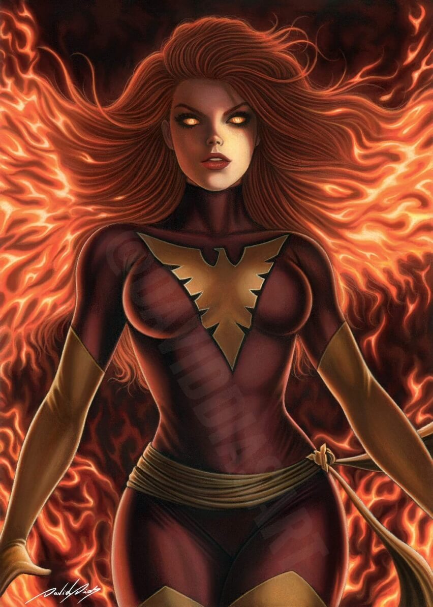 Print - Dark Phoenix - Artwork by David Dias