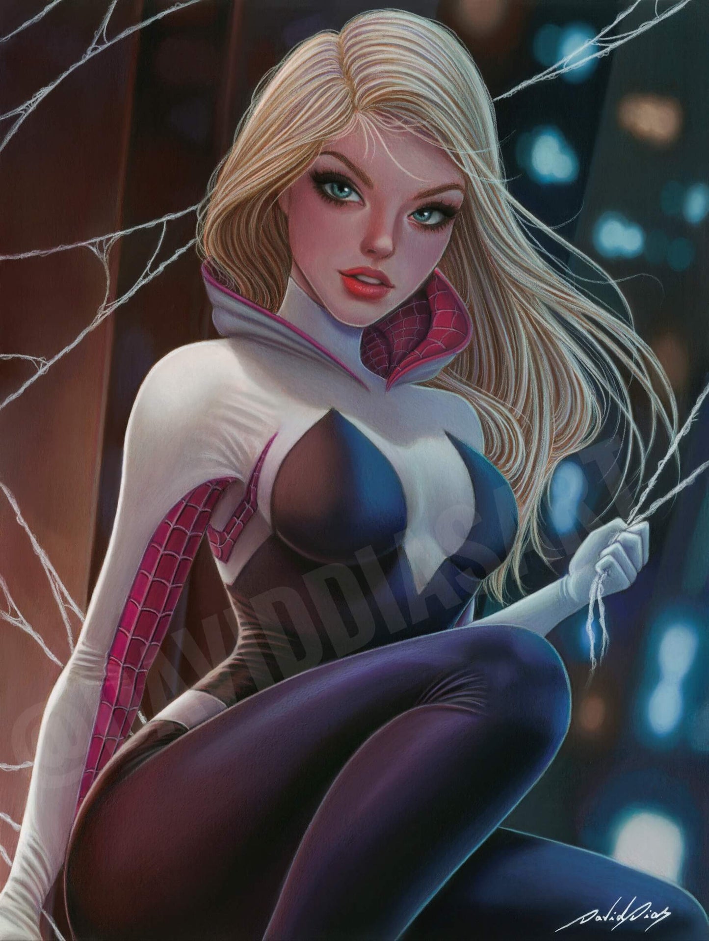 Print - Spider Gwen - Artwork by David Dias